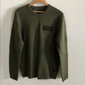 Olive green CARHARTT pull over. 80% lambswool